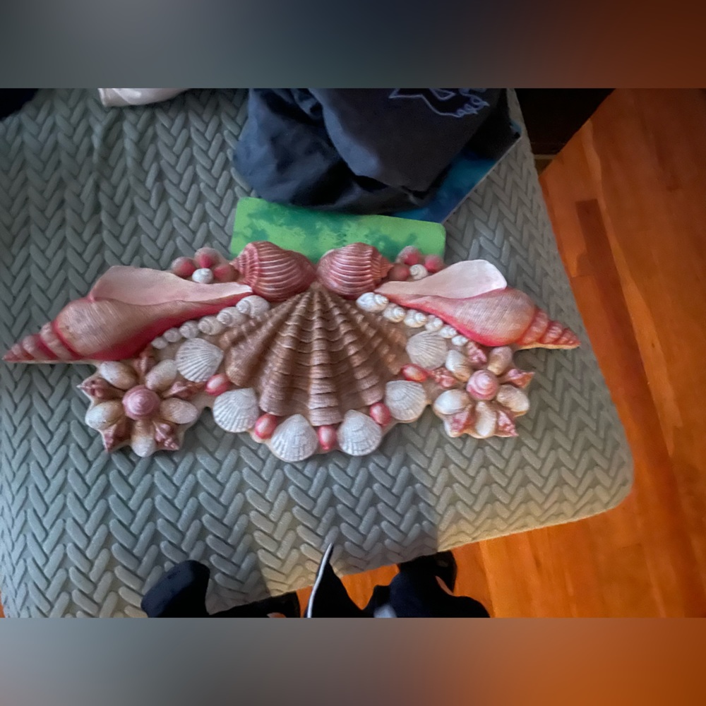 Pink shell decor